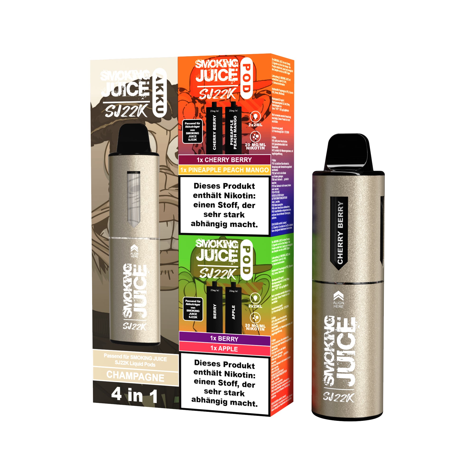 SJ22K Tropical Berry Mix - 4in1 Vape